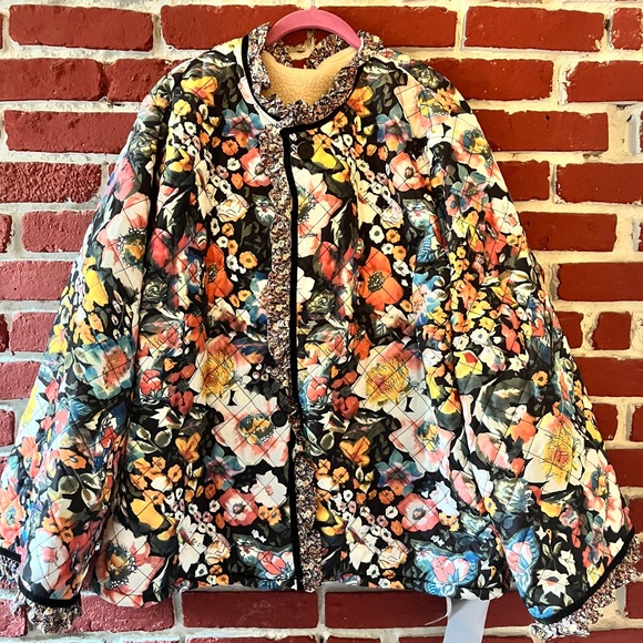 Jackets & Blazers - Floral quilted jacket